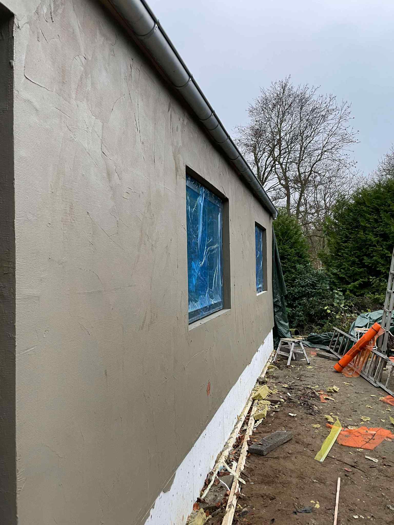 Facade før silikonepuds